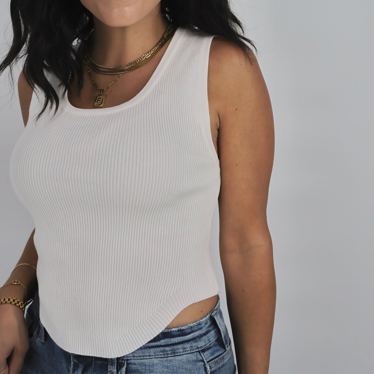 City Sleek Ribbed Tank