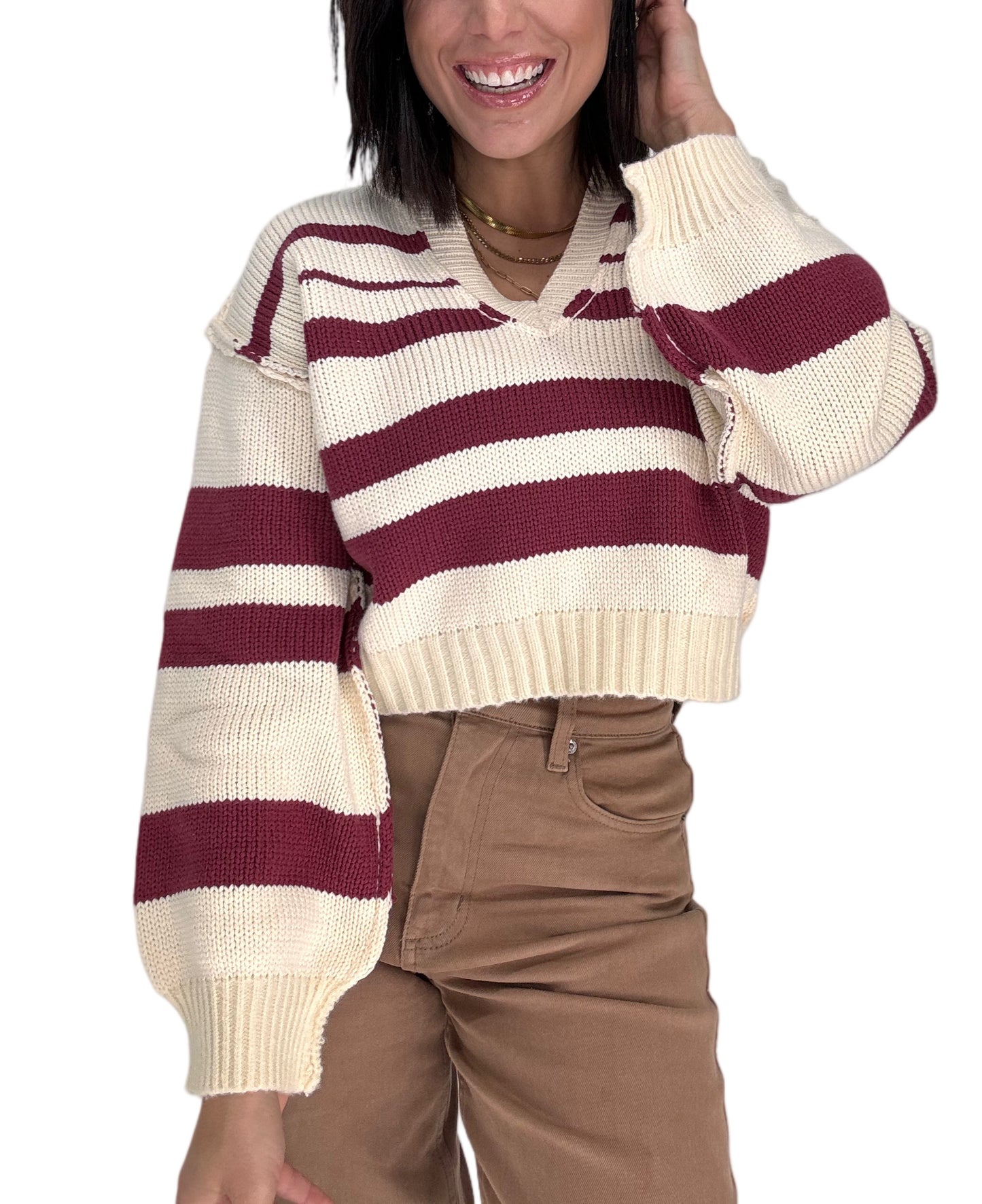 Sweet Girl Striped Sweater