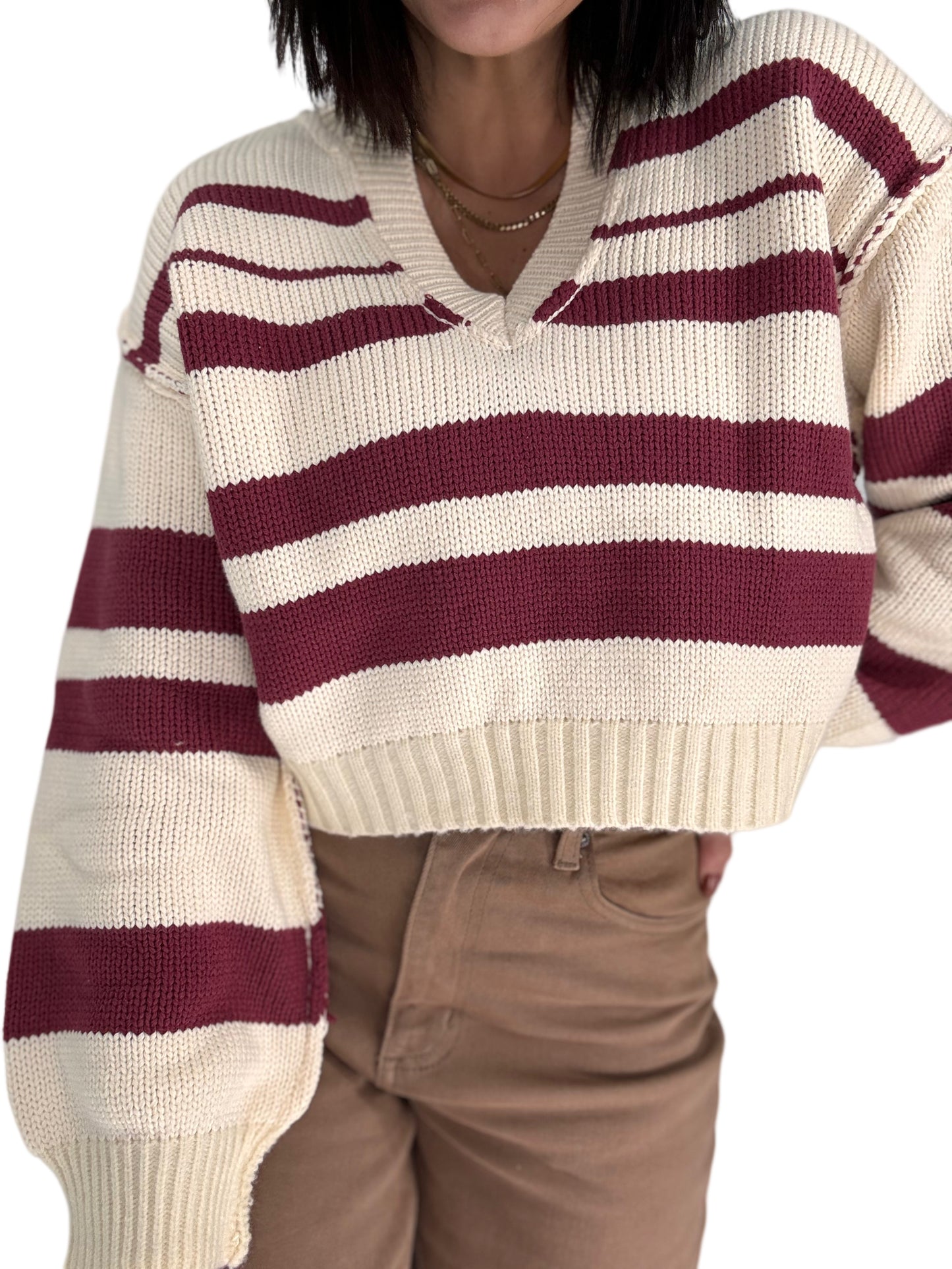 Sweet Girl Striped Sweater