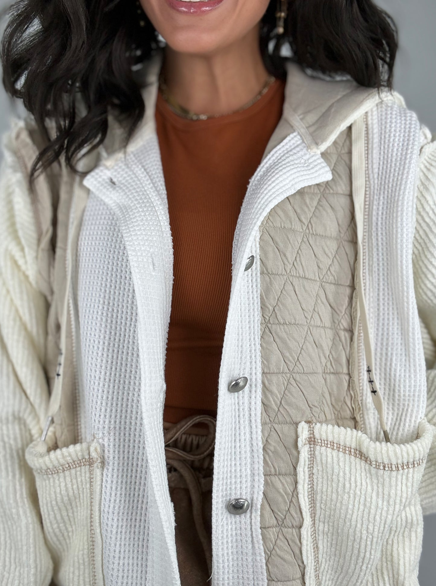 Cuddle Up Jacket in Cream/Beige