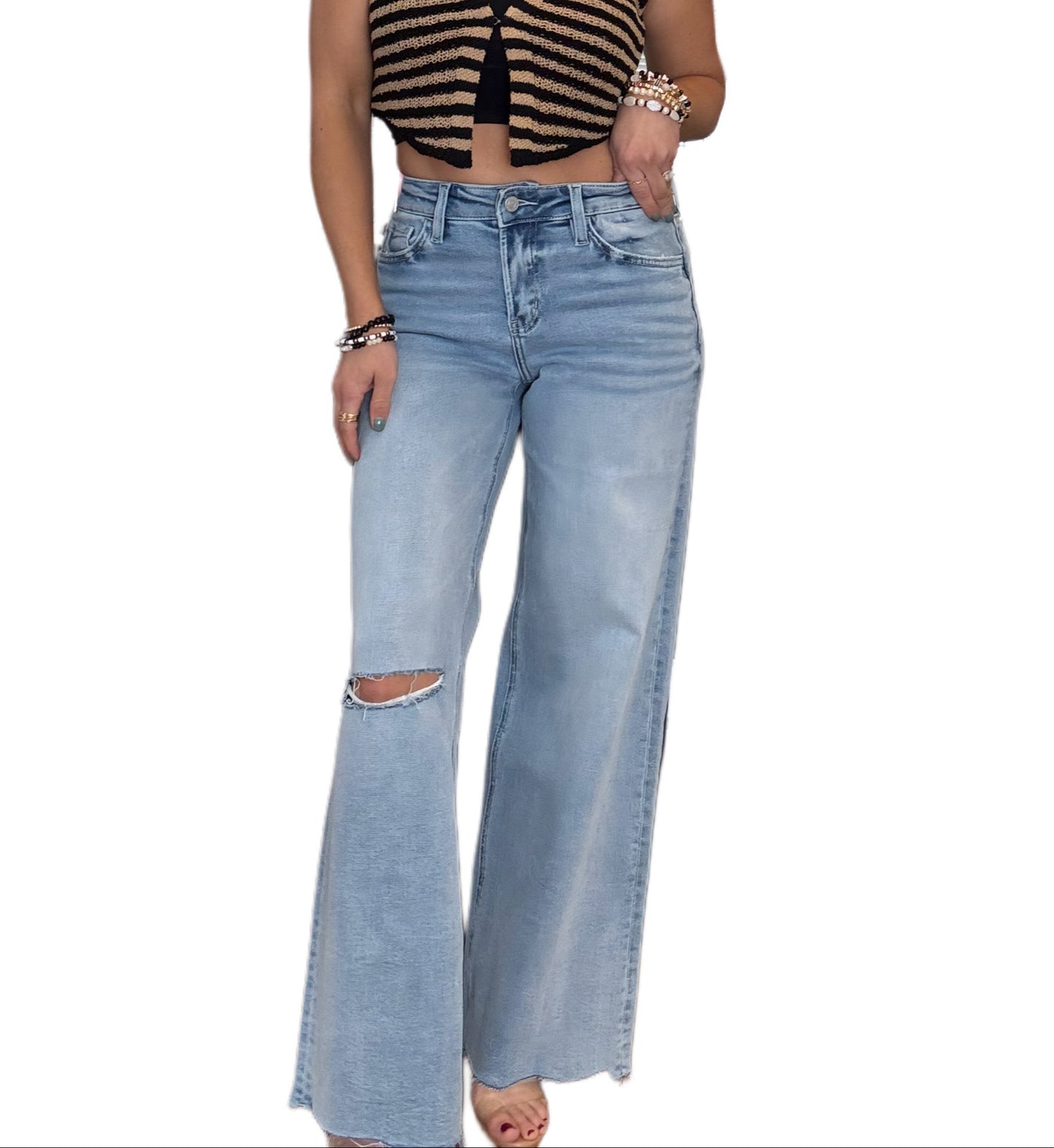 Wide Leg Dream Jeans in comfort stretch denim
