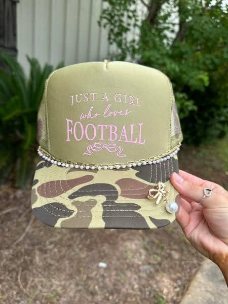 Just A Girl Who Loves Football Trucker Hat