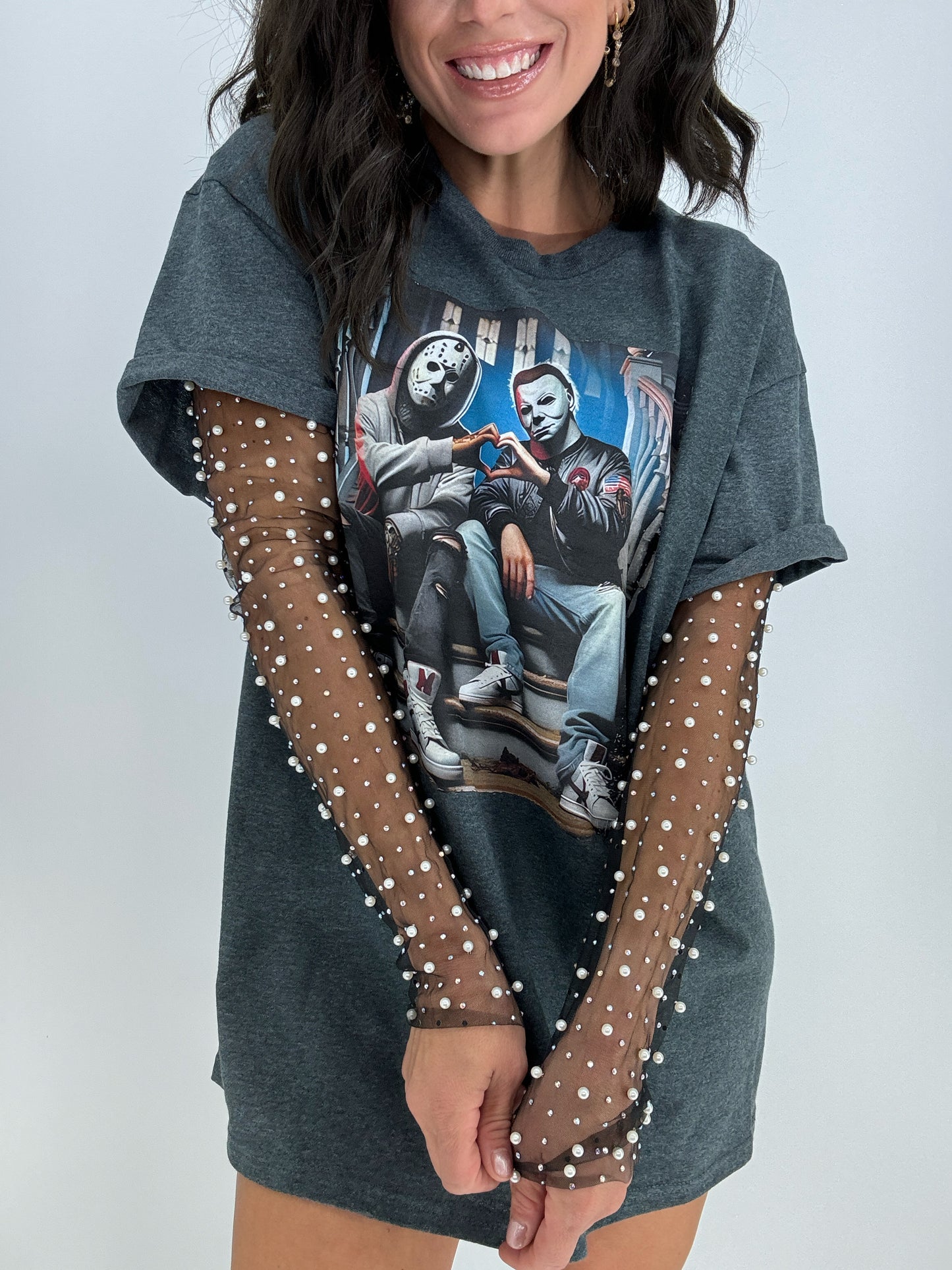 Pearl and Stone Layered Top