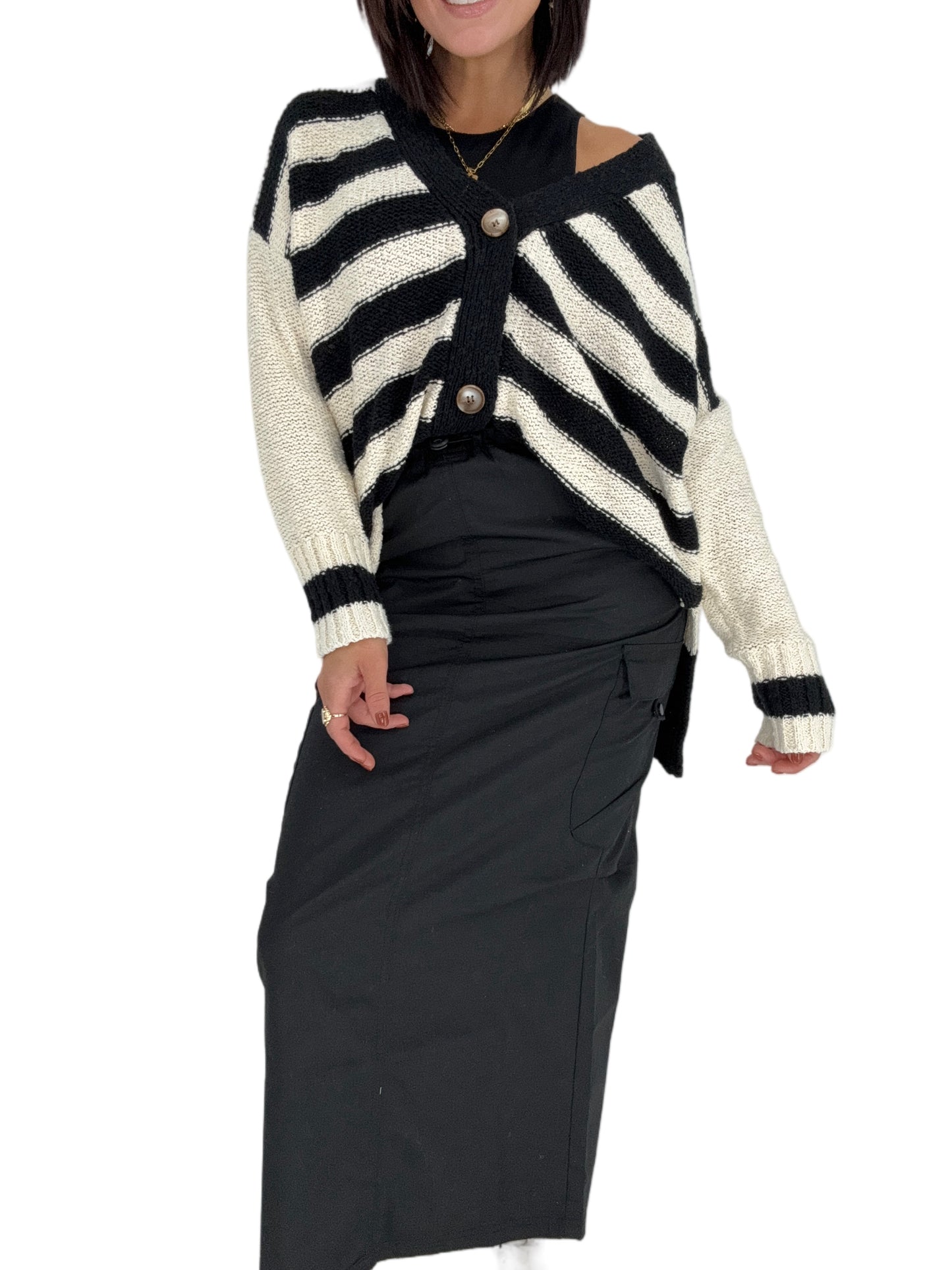 Edgy Chic Maxi Skirt