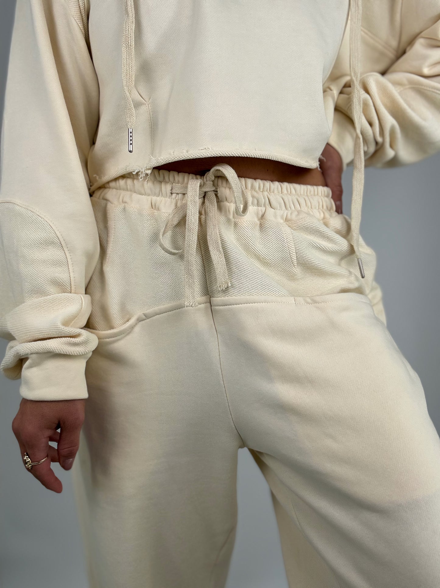 Girls Night Ivory Joggers