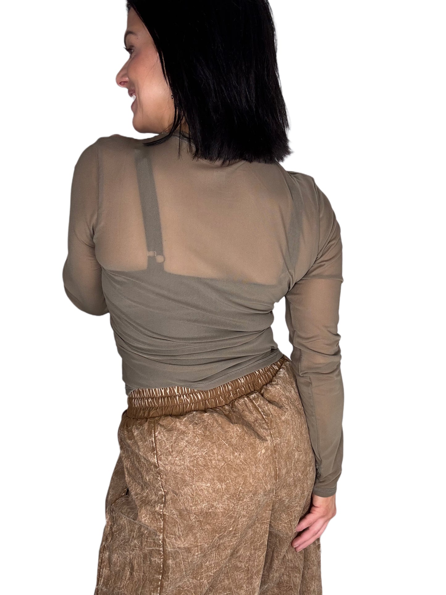 Java Mesh Long Sleeve Top