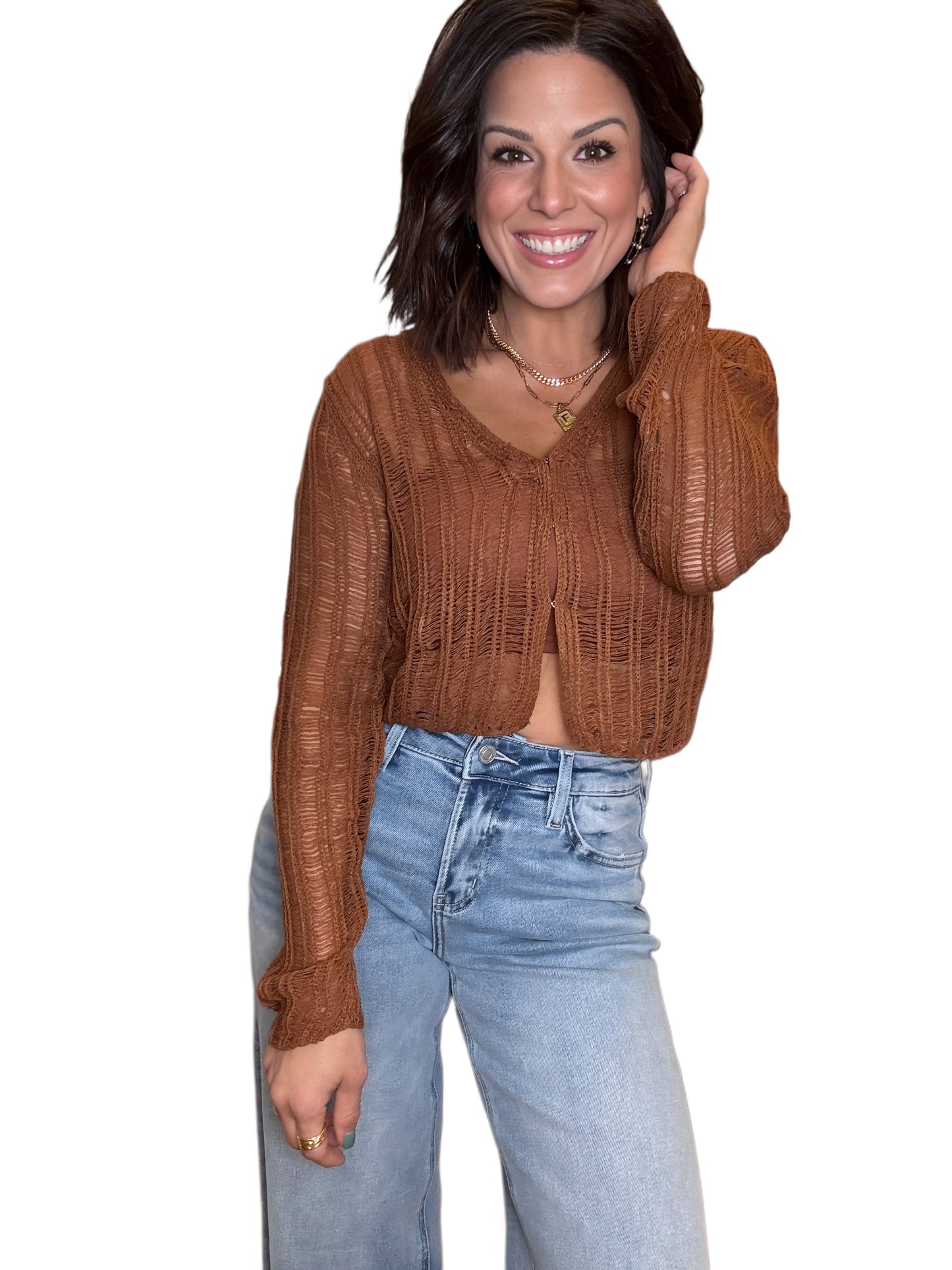 Hooked on You Knit Top