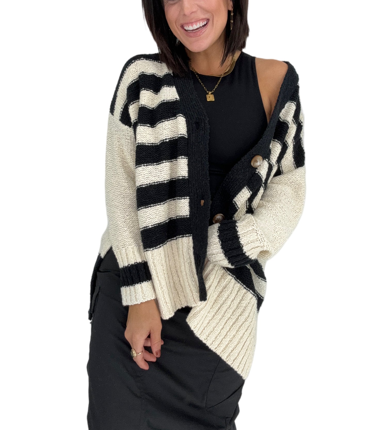 Chic in Buttons Sweater