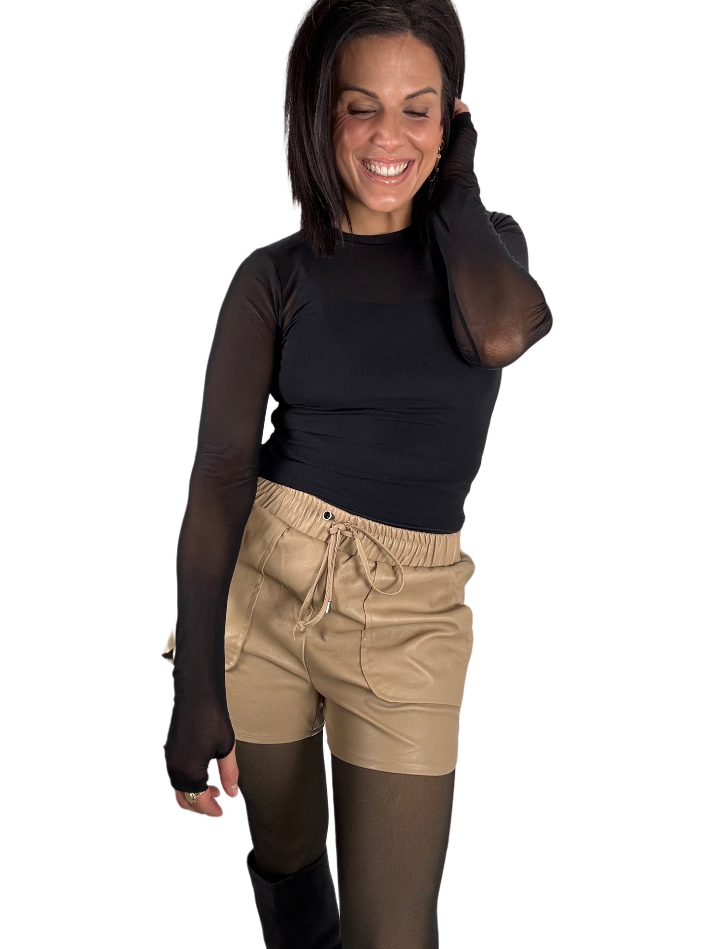 Sleek Mesh in Black- under tank not included