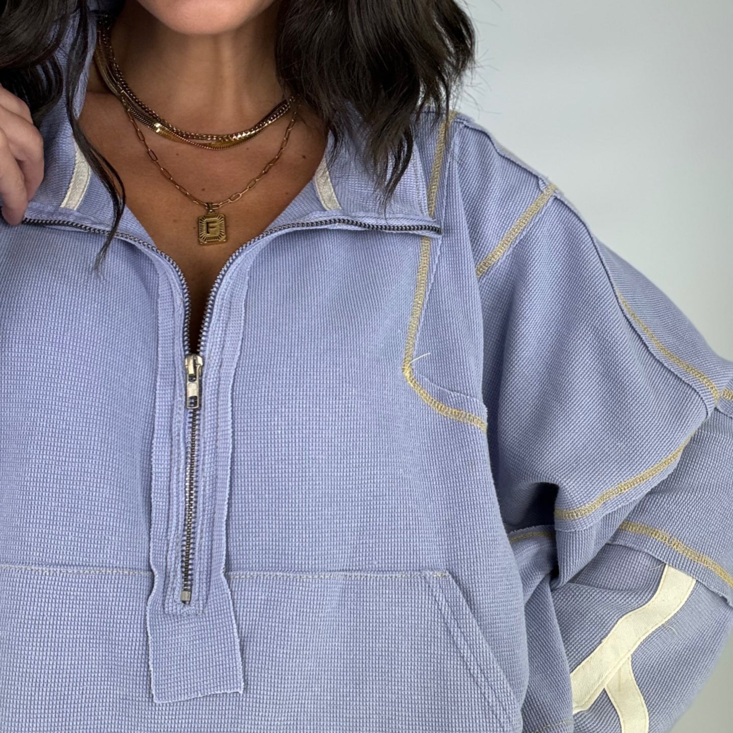 Your Everything Waffle Half Zip