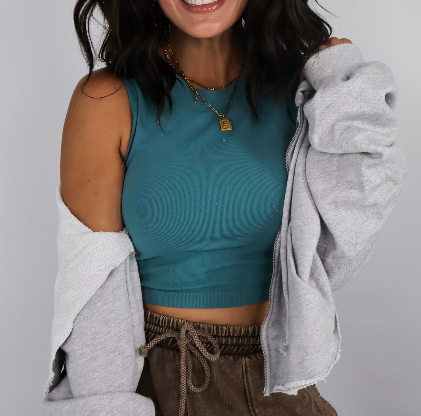 Buttery Soft Teal Tank