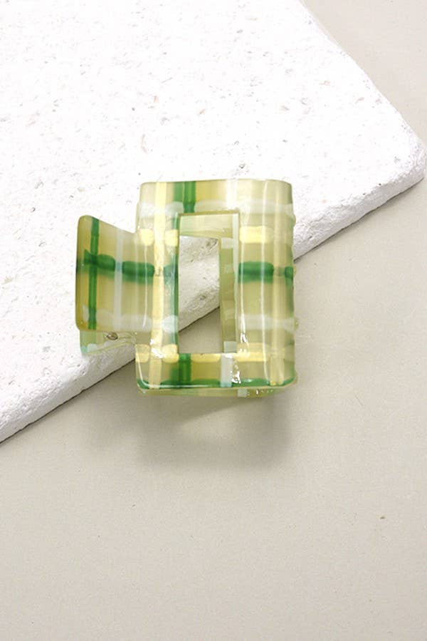 Plaid Claw Clip