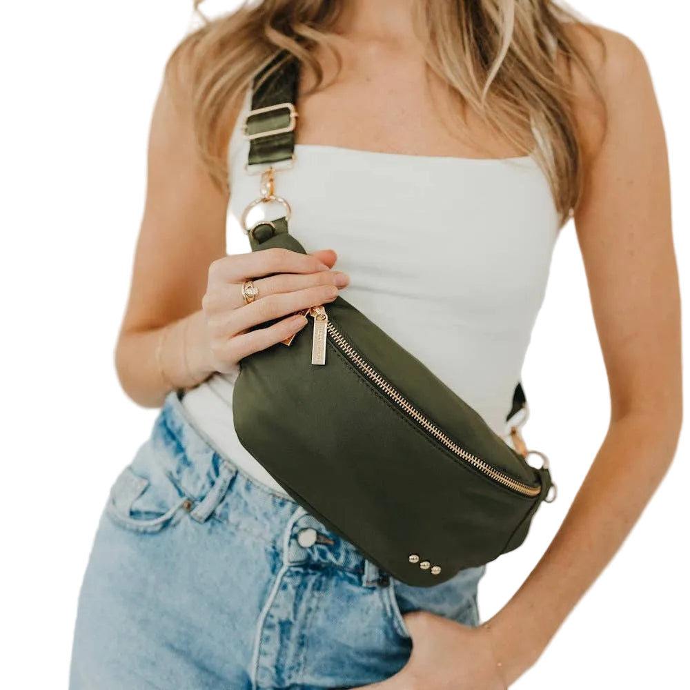 Nylon Crossbody Belt Bag